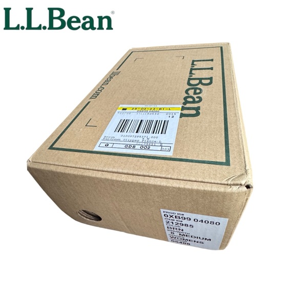 NIB L.L. Bean Womens Bison Leather Shearling Lined Moccasins Size 8 - Picture 7 of 7